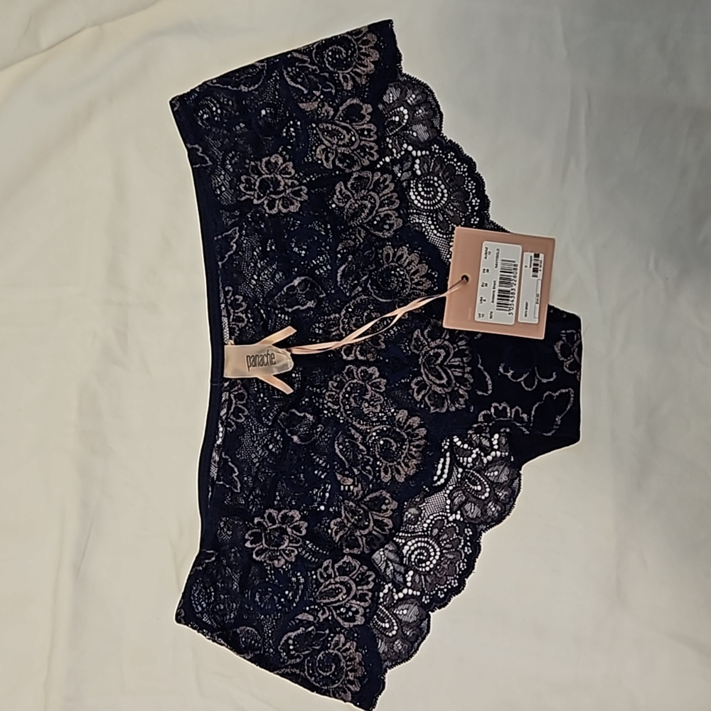 Panache Andorra Short, Small, Navy/Gold NWT